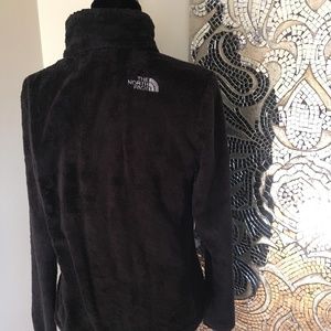 North Face Black Fuzzy/Furry Jacket